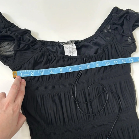 Vintage City Triangles Mesh Textured Dress Small - Picture 8 of 11